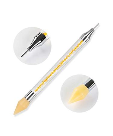 Buy Tvoip Dual-Ended Nail Rhinestone Picker & Wax Tip Pencil - 2PCS Dotting Pen for Gems & Crystals Manicure Nail Art Tool - Buy Online on SooperMarket.com