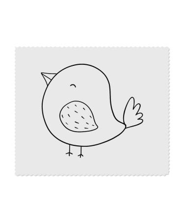 x microfiber glasses cleaning cloths with bird motif (LC00024091)