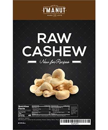 Premium Raw Whole Cashews - 48 oz (3 lb) - 100% Natural & Non-GMO - Keto & Paleo Diet Friendly - Buy Online on SooperMarket.com