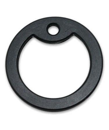 2 Silencers Quiet Makers for US Dog Tags and Dog Tags (Black)