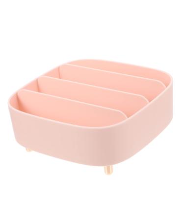 PLAFOPE Makeup Eyeshadow Box Makeup Storage Box Eyeshadow Divided Palettes Holder Divided Makeup Holder Eye Shadow Organizer 20.6X20X8.6CM Pink