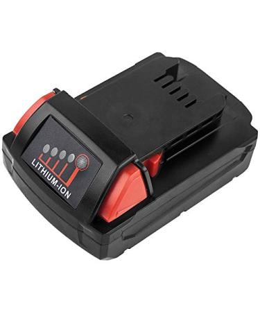 2000mAh Replacement Battery Compatible with Milwaukee 4932352667 4932430062 B41A B41B M18 TLED-0 M18 VC M18 VC-0 M18-28 CPDEX M18-28 CPDEX-0 M18CID-22C M18CID-32C M18PP2A-32C