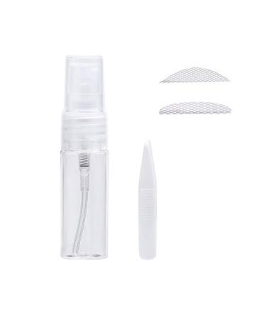 Invisible Double Side Eyelid Tapes Stickers Traceless Sticky Lace Eyelid Mesh Pastes with Empty Spray Bottle and Tweezer for Girls Woman L