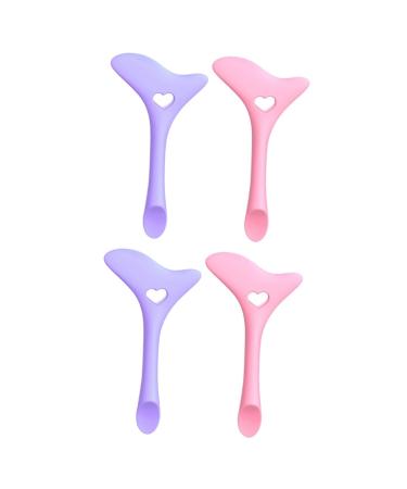 DOITOOL 4 Pcs Eyeliner Mutitool Mask Applicator Brush Beauty Mask Grooming Tool Multipurpose Tool Makeup Eyeshadow Mascara Silica Gel Miss Multifunction Spoon mediumx2pcs Assorted Colorx2pcs