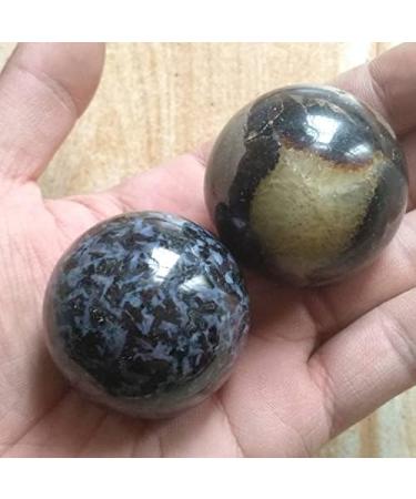 45mm Natural Gabbro Polished Ball Madagascar Calcium Feldspar Great Choice for Home Decoration Full of Texture - Buy Online on SooperMarket.com