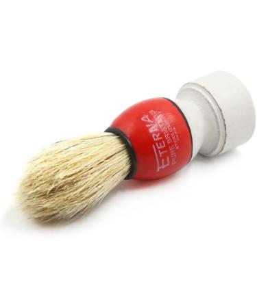 Ruilogod Red Wood Handle Mini Bristle Beard & Mustache Brush for Men - Portable Grooming Tool - Buy Online on SooperMarket.com