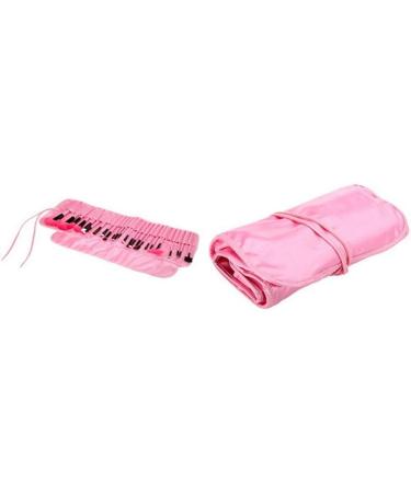 XLKJ 24 Pieces Makeup Brush Set - Premium Cosmetic Brushes with Bag (Pink) | Best International Shipping - Buy Online on SooperMarket.com