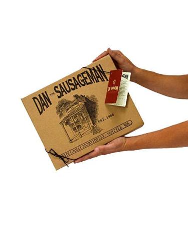 Dan the Sausageman's Pacific Northwest Gourmet Gift Basket Ready to Eat Alder Salmon  Smoked Beef Summer Sausages  Sockeye Salmon  Cheddar and Swiss Cheeses- Great for Hiking  Travel  Road Trips - Buy Online on SooperMarket.com