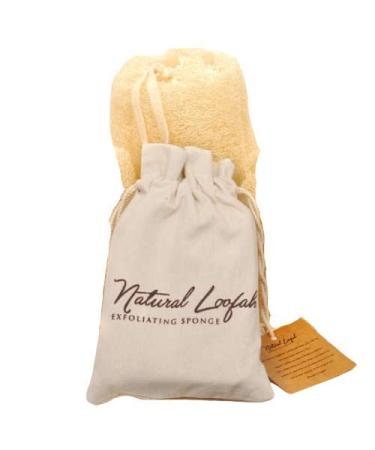Exfoliating Body Scrubber Loofah Sponge - Natural Egyptian Bath & Shower Scrubbers for Face Back & Body - Biodegradable Luffa Wash Exfoliator - Eco Friendly No Toxic Chemicals Set of 1