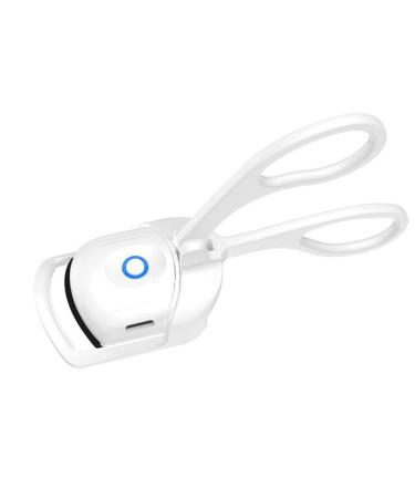 Verdant Touch Heating Eyelash Curler Heated Eyelash Curler with 2 Temperature Controls USB Charging 30 Seconds Heat Portable Lash Curler for Home White