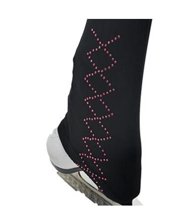 UniqGarb Polartec Ice Figure Skating Pants Red Pink Purple UGSP39 Cross / Pink Child M (8-10) / Polar Fleece