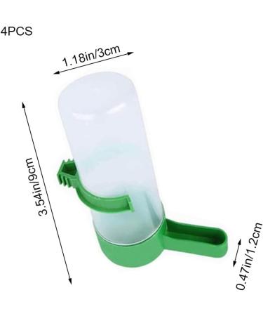 Bird Water Dispenser 4 Pcs Hanging Bird Water Bottles Automatic Bird Water Dispensers for Middle and Small Parrot Budgie Lovebirds Cockatiel Drinking Water - Buy Online on SooperMarket.com