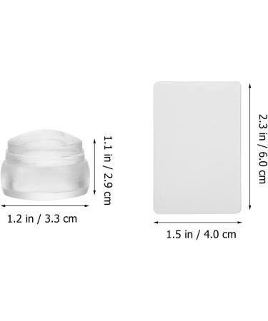 Minkissy 3 Sets Nail Art Silicone Stamp Nail Silicone Stamper Jelly Nail Tool Nail Stamping Kit Soft Nail Silicone Spatula Nail Stampers with Scrapers Handle The Se Silica Gel Frosted - Buy Online on SooperMarket.com