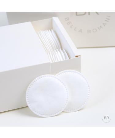 Organic Cotton Rounds Makeup Remover Pads - 200 Pack | Eco-Friendly Lint-Free Compostable & Ultra Soft for Nail Polish Removal - Triple Layer Quality - Buy Online on SooperMarket.com