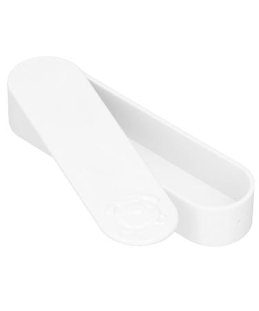 Gloglow cotton swab box portable mini travel swab container with lid for organizing small parts cotton swab 5.3 x 1.4 x 0.9 inches (white)