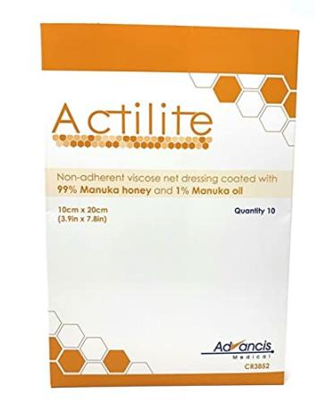 Actilite Manuka Honey Non-Adherent Dressing 10cm x 20cm x 10 CR3852 One Size