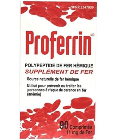 Proferrin 11mg Heme Iron 90Tablets - Buy Online on SooperMarket.com