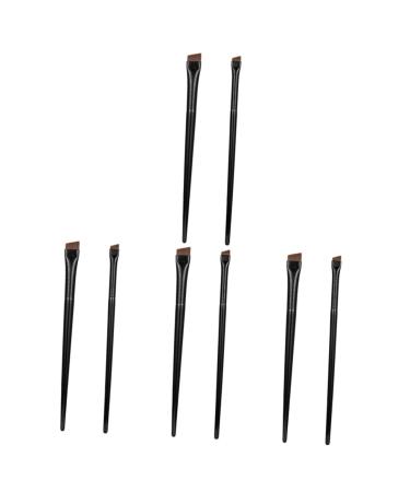 FOMIYES 12 Sets travel bottle clothing set cosmetic brush Wood brow coloring brush newborn perforation tool kit spool multi-function eyebrow brush Toiletries set