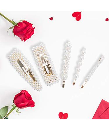 20Pcs Pearl Hair Clips for Women - Elegant Hairpins & Barrettes for Weddings & Valentine's Day Gifts - Buy Online on SooperMarket.com