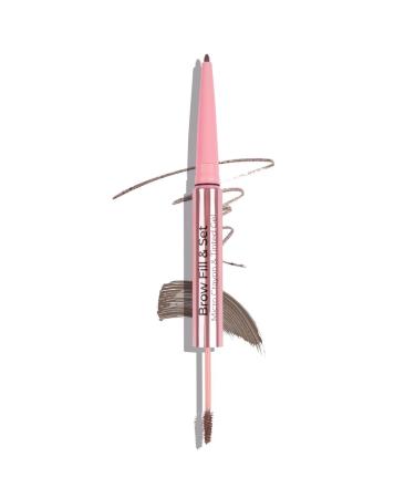 MCoBeauty Brow Fill & Set - Light/Medium Double-Ended Brow Pencil & Gel | Vegan & Cruelty-Free Cosmetics for Natural Volume - Buy Online on SooperMarket.com