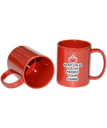 Giftme Keep Calm You've Passed Your Exams Full Coloured Frosted Coffee Mug. (Red) - Buy Online on SooperMarket.com