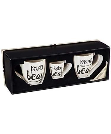 Cypress Home Bear Family Ceramic Cup O' Java Gift Set - Ideal for Indoor/Outdoor Use in Kitchens, Parties, and Homes - 6x4x4 Inches - Buy Online on SooperMarket.com