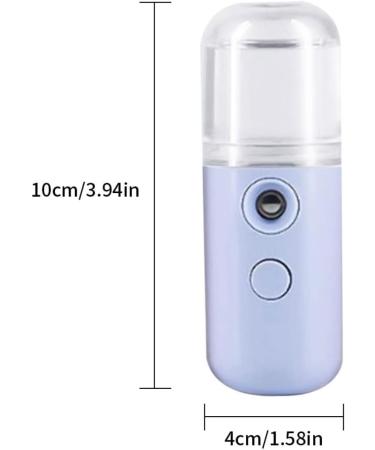 Mini Facial Mister & Steamer USB Rechargeable Mist Sprayer for Face Daily Makeup Skin Care - Blue 30ml - Buy Online on SooperMarket.com