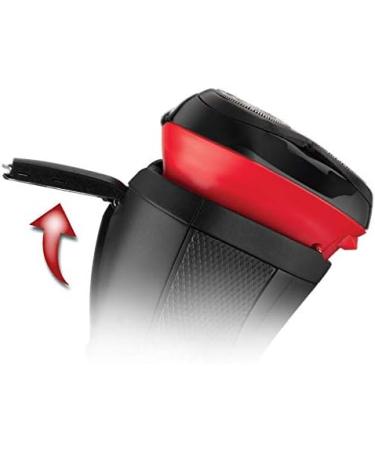 Remington R3000 Style Series R3 Electric Shaver with 3-Day Stubble Trimmer - Black/Red | Corded Rotary Razor - Buy Online on SooperMarket.com