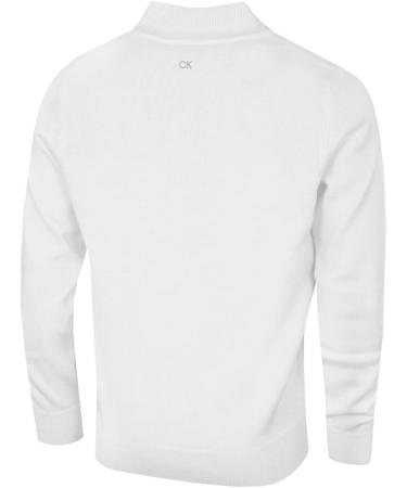 Calvin Klein Golf Men's Cotton Sweater - White - XL | Premium Quality Golf Apparel - International Shipping Available - Buy Online on SooperMarket.com