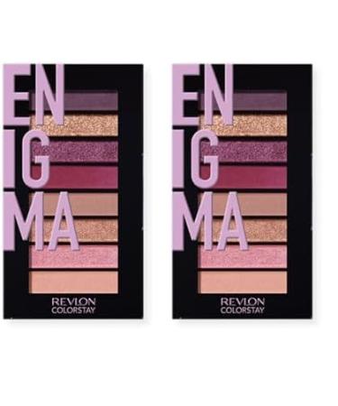 REVLON Eyeshadow Palette ColorStay Looks Book Eye Makeup Highly Pigmented in Blendable Matte & Metallic Finishes 920 Enigma 0.21 Oz (Pack of 2)