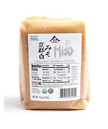 Kyoto Shiro White Miso Paste Aged 3 Months by Namikura Miso Co 1 kg (2.2 lbs)