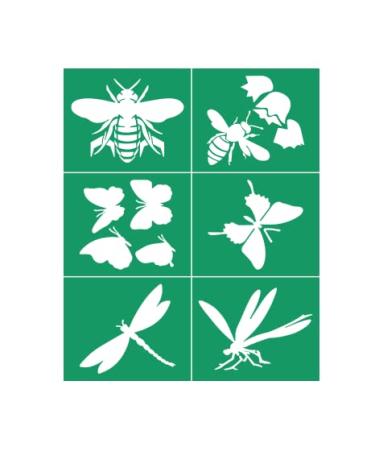 DGAGA Self Adhesive Silk Screen Stencil Mesh Transfers Butterfly Bees Pattern Reusable Silk Screen Printing Stencils for Painting on Wood  Fabric Home Decor  Crafts Chalks  Chalk Paste Butterfly Bees 8.5x11inches