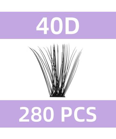 LASH Extension Set B & Q - 280 PCs Eyelash Extensions 9-16Mix | 40D Ocitanian Set with Eyeliner Glue Remover & Applicator for Beginners - Buy Online on SooperMarket.com