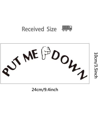 Jiuhong 4 Pack Funny Reminder Toilet Seat Decal Sticker Set for Home Bathrooms Decor - Black - Buy Online on SooperMarket.com