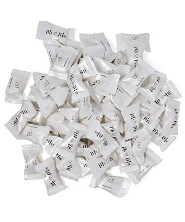 Mr. and Mrs. Wedding Butter Mint Candy Bags - 100 Count 14 Oz (396g) Forever & Ever Mints - Diamond Ring Treats for 50th Anniversary, Bridal Shower, & Special Occasions - Buy Online on SooperMarket.com