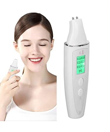 Skin Analyzer Skin Moisture Analyzer Digital Skin Detector Pen Facial Skin Tester Skin Care Portable Digital Skin Moisture Analyzer for Home Beauty Salon (White)