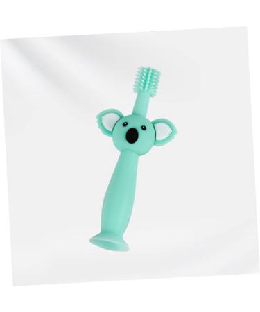 Kisangel Soft Bristle Toddler Toothbrush | Animal Teether Baby Toy Brush | Green Silicone Infant Toothbrush - Buy Online on SooperMarket.com