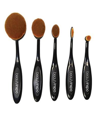 5 Piece Oval Paddle Brush Set