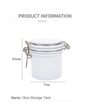 sunroot Eyelash Tool Glue Sealer Activated Carbon Glue Storage Box Grafting Eyelash Glue Storage Tank Black - Buy Online on SooperMarket.com