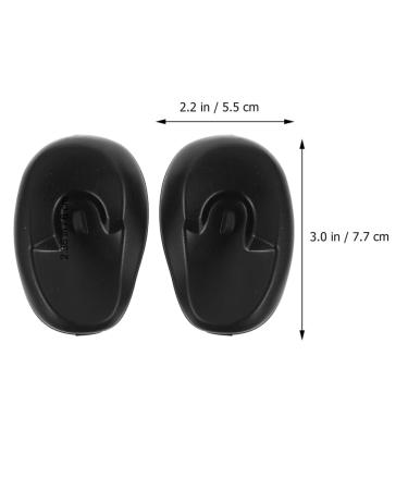KALLORY Hair Dye Ear Cover Earmuffs - 8PCS Black Pink - Salon & Home Hairdressing Accessory - Buy Online on SooperMarket.com