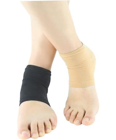 Mikinona Heel Protector Heel Moisturizing Sock Cracked Heel Socks Gel Heel Socks Dry Feet Socks Heel Sleeves for Cracked Heels Moisturizing Socks Black Heel Stockinette High Heel Foot Socks - Buy Online on SooperMarket.com