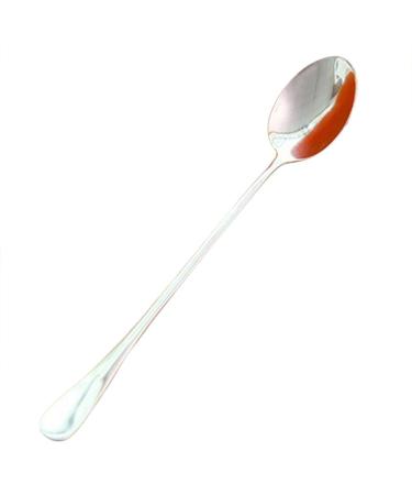 BCDlily Stainless Steel Dinner Spoons Long Handle Tea Coffee Spoons Cutlery Tableware Home Kitchen Dessert Spoon Gift (Silver 1)