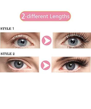 Self-Adhesive Reusable False Eyelashes - Easy 3 Second Application, No Glue Needed (2 Pairs) - Buy Online on SooperMarket.com