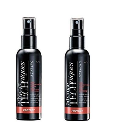 2 x Advance Techniques Heat Protection Spray Avon Contains Tri-Keratin Complex