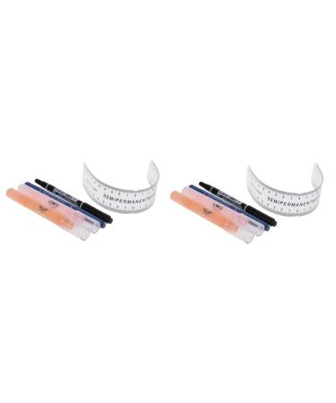 Hemoton 2pcs Eyebow Kit Eyebrow Pen Eyebrow Microblading Kit Disposable