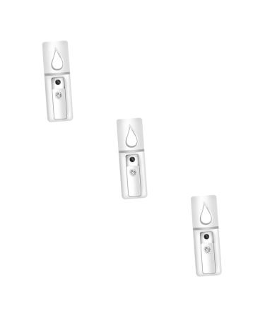 Baluue 3pcs Face Sprayer Mini Face Humidifier Cool Mist Sprayer Cool Face Mist Steamer Facial Sprayer White