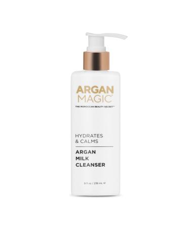 Argan Magic Hydrating Argan Milk Cleanser | Gentle Oil & Dirt Removal | Paraben & Cruelty Free | Made in USA (8 Fl Oz - Buy Online on SooperMarket.com