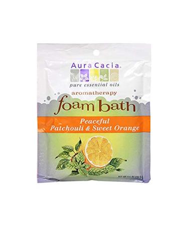 Aura Cacia Peaceful Patchouli & Sweet Orange Aromatherapy Foam Bath | 2.5 oz. Packet