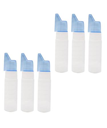 FRCOLOR 6pcs Nasal Spray Plastic Container with Lid Leak Proof Travel Bottles for Toiletries Mini Plastic Containers Reusable Nasal Sprayer Travel Perfume Bottle Refillable Squeeze Bottles