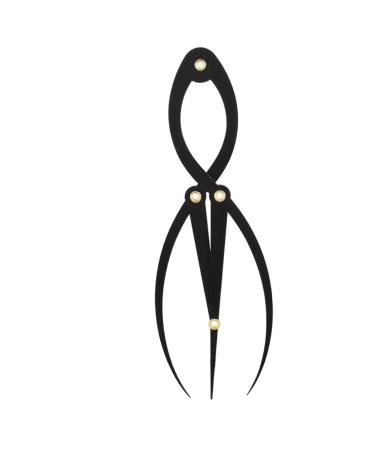 Mikinona Stainless Steel Ruler for Eyebrow Metal Stencils Tattooing Eyebrow Ruler Makeup Tools Balance Gold